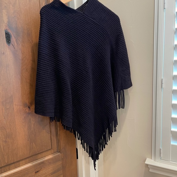 Black poncho sweater NWOT - Picture 2 of 5